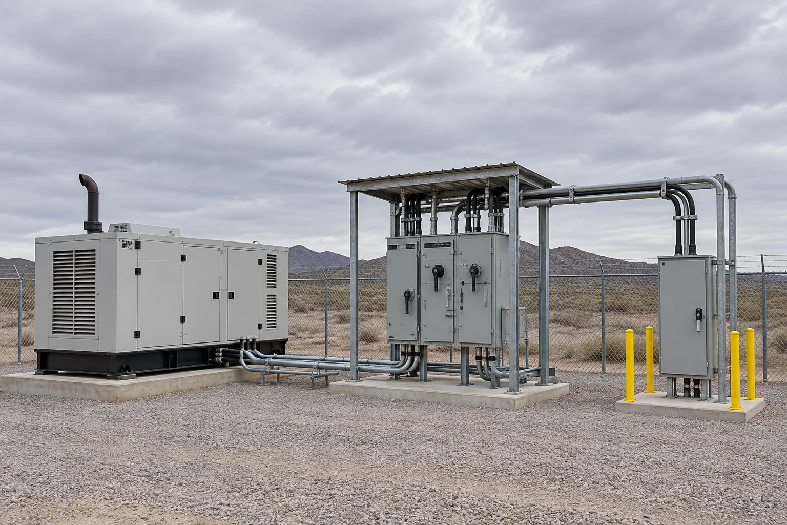 Isolated switchgear and backup source arranged for recovery testing