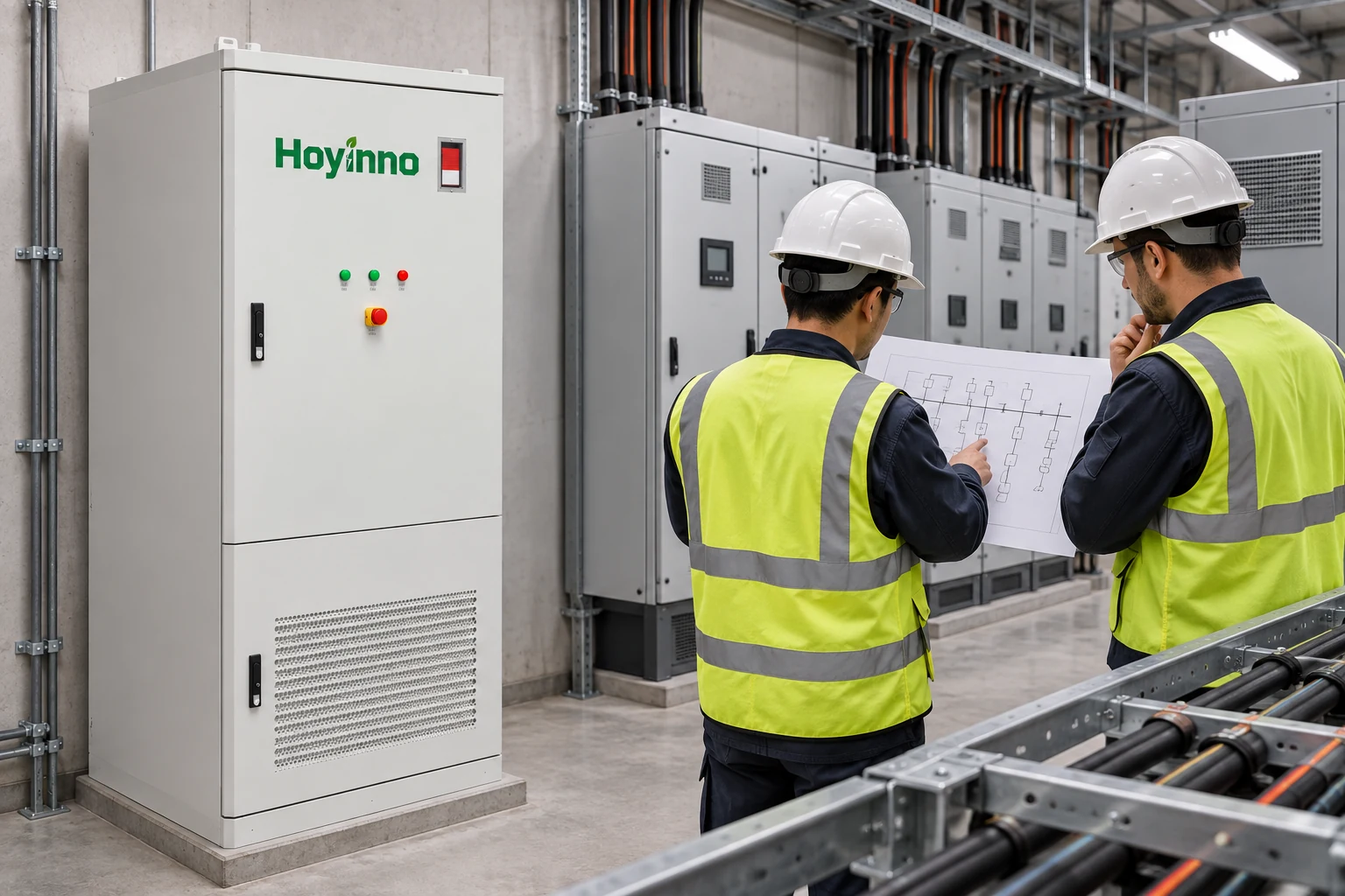 Hoyinno cabinet during converter and protection commissioning