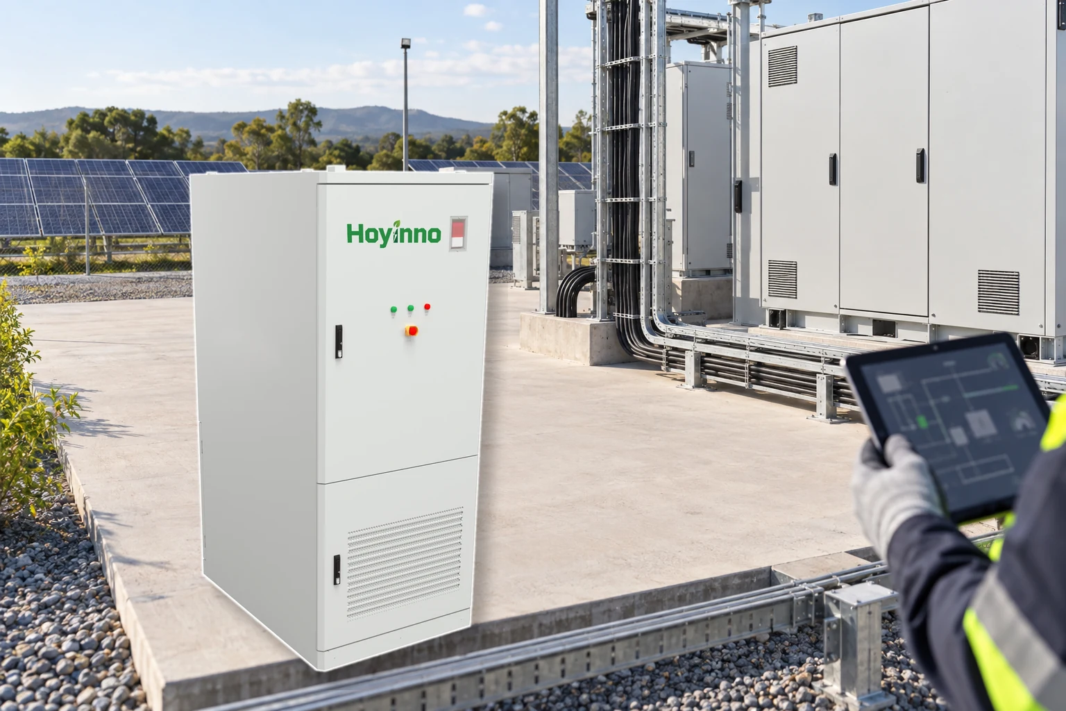 Exact Hoyinno cabinet at a remote hybrid renewable site