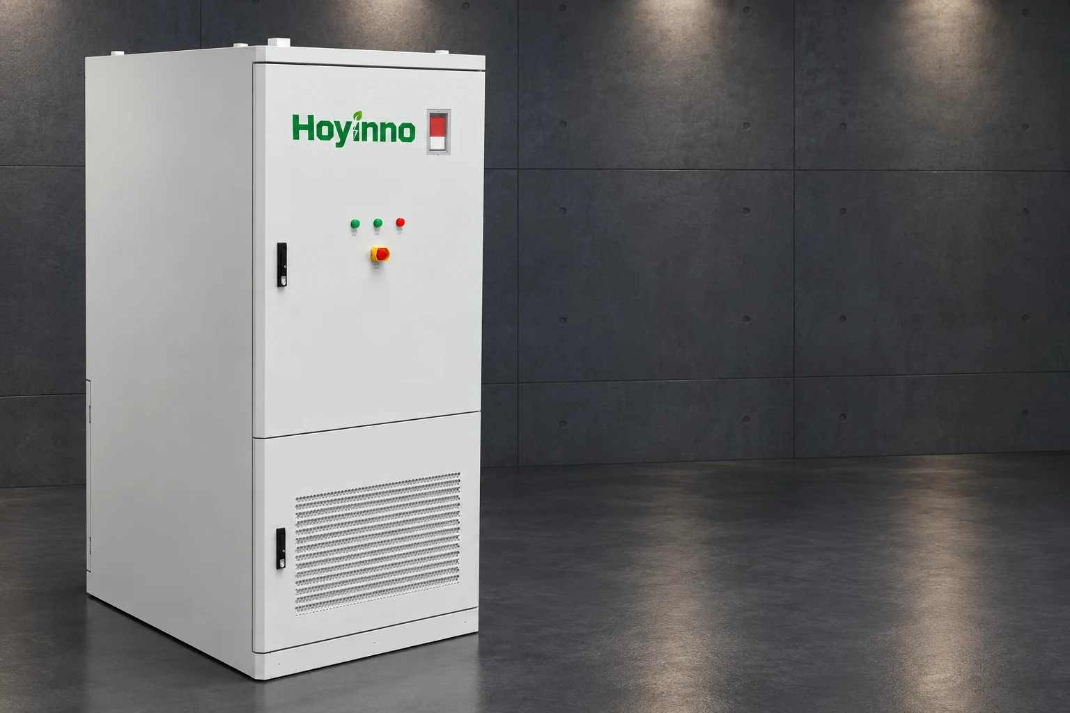 Hoyinno commercial cabinet illustrating equipment identification during expansion planning