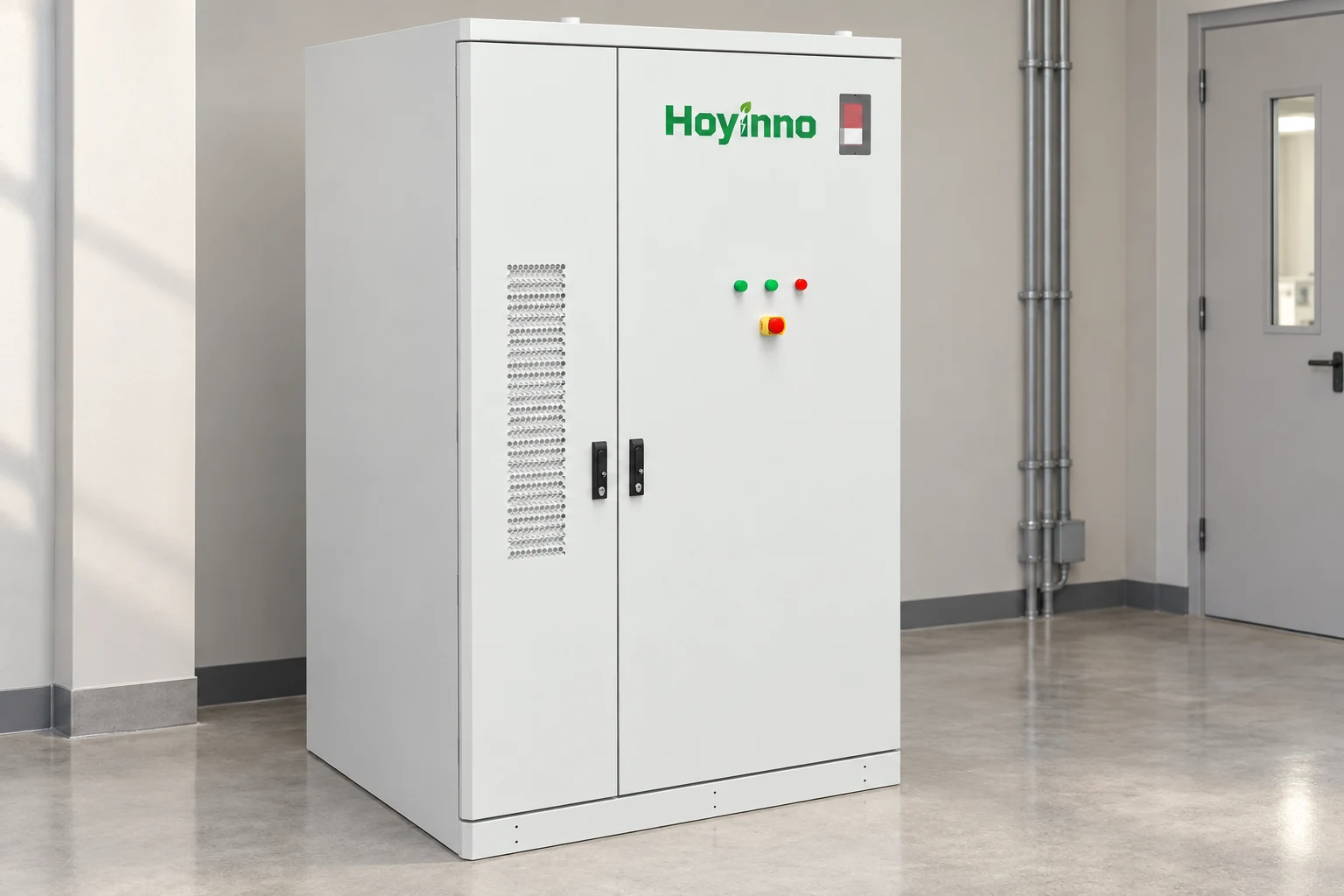 Hoyinno cabinet in an illustrative equipment review room