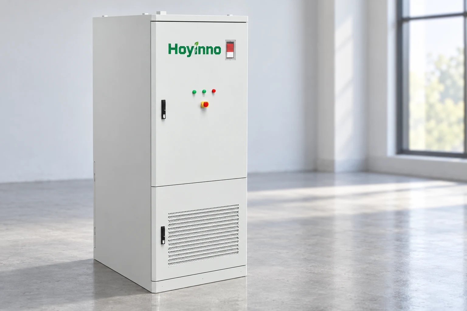 Illustrative Hoyinno cabinet showing original doors controls and lower vent