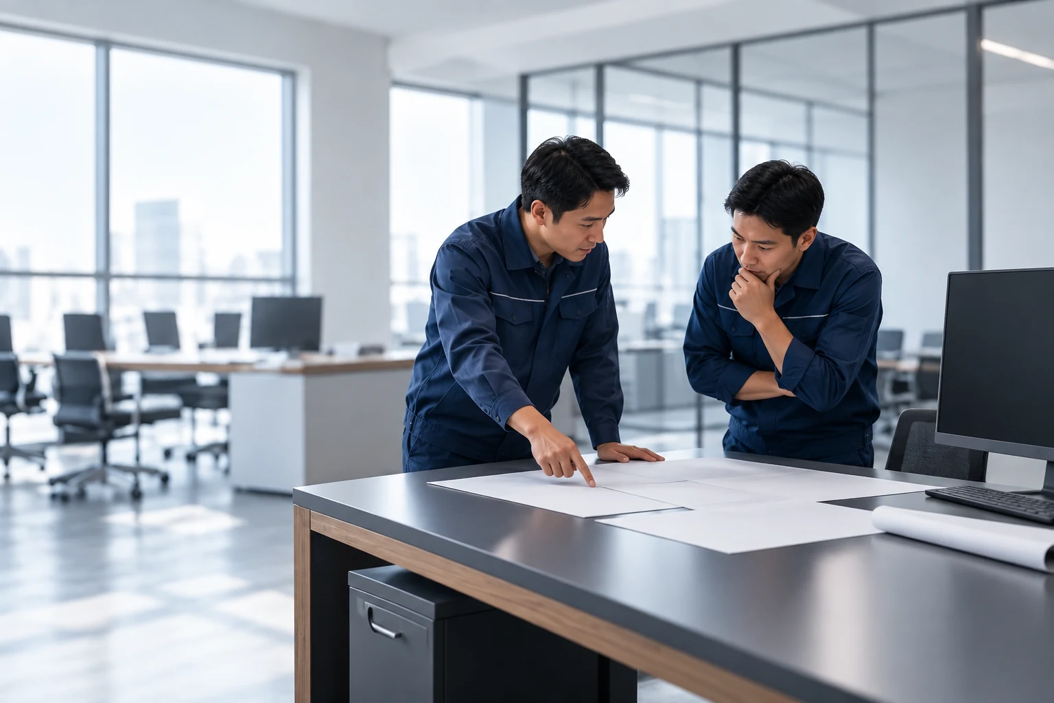Illustrative engineering discussion with plain documents