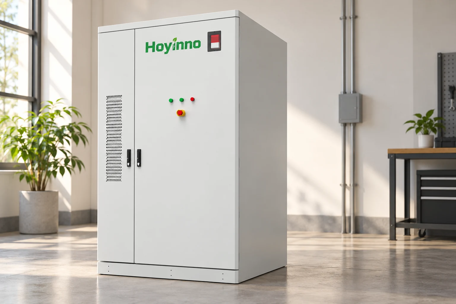 Hoyinno 418kWh cabinet illustrating the enclosure within an electrical system
