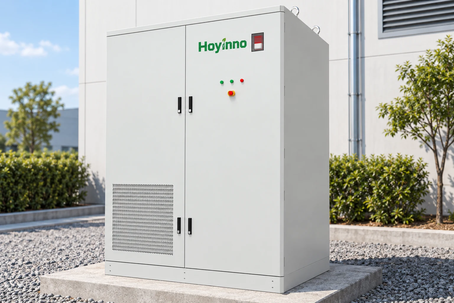 Hoyinno storage cabinet with four handles and original control lights
