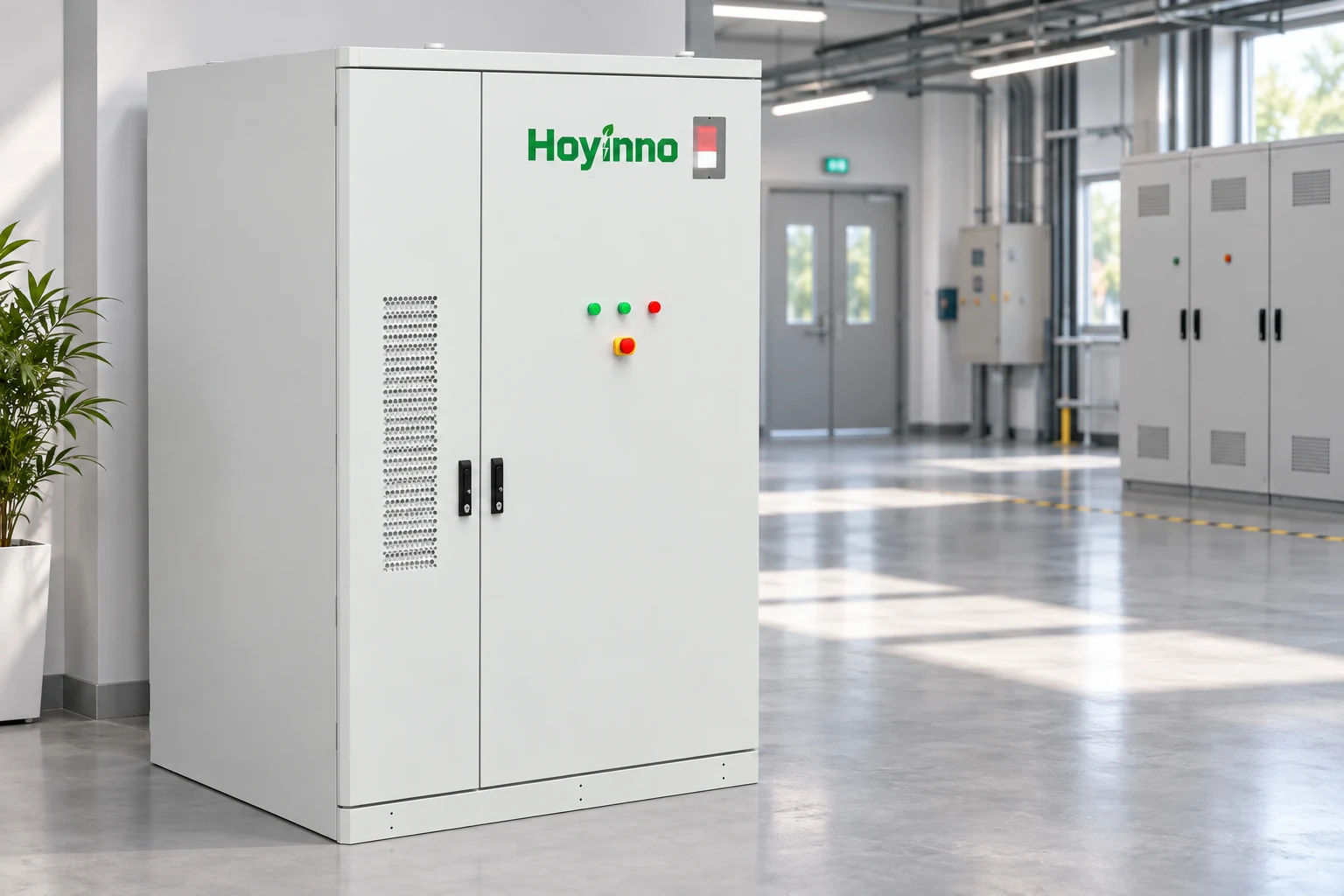 Hoyinno cabinet used as an illustrative BESS component reference